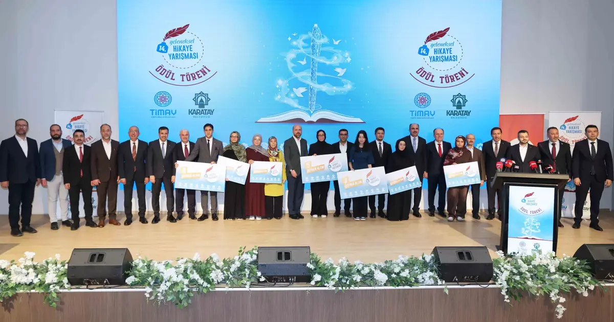 Konya Karatay'da 14. Geleneksel Hikaye Yarışması'nın ödülleri sahiplerini buldu