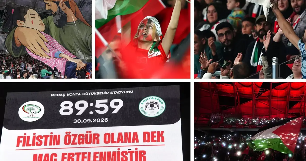Cumhurbaşkanı Erdoğan’dan Filistin-Konyaspor maçına mesaj: Kardeşliği gözler önüne seren müstesna bir örnek