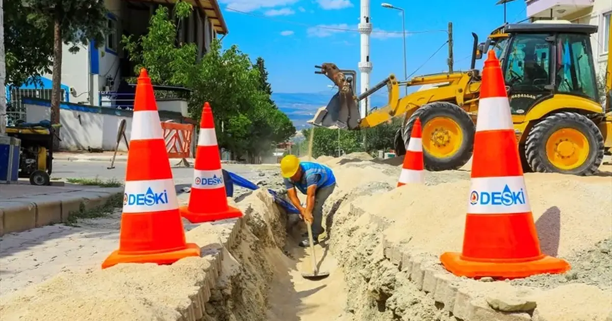 Denizli Honaz’da asbestli borular yenileniyor