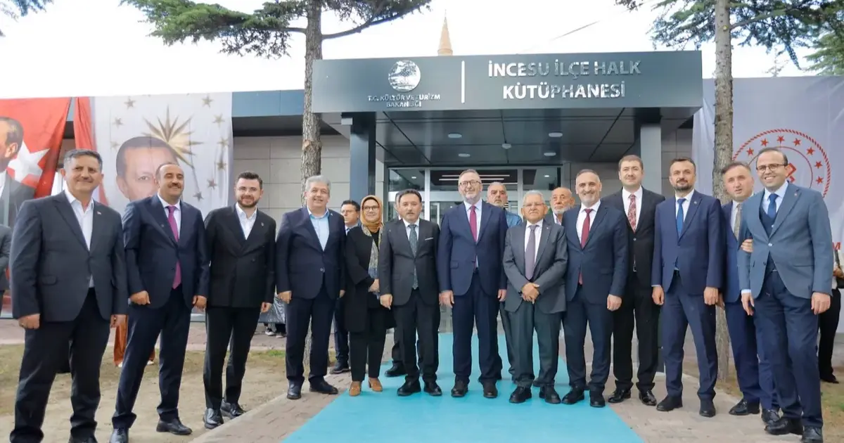 Kayseri Büyükşehir İncesu İlçe Halk Kütüphanesi'ni hizmete açtı