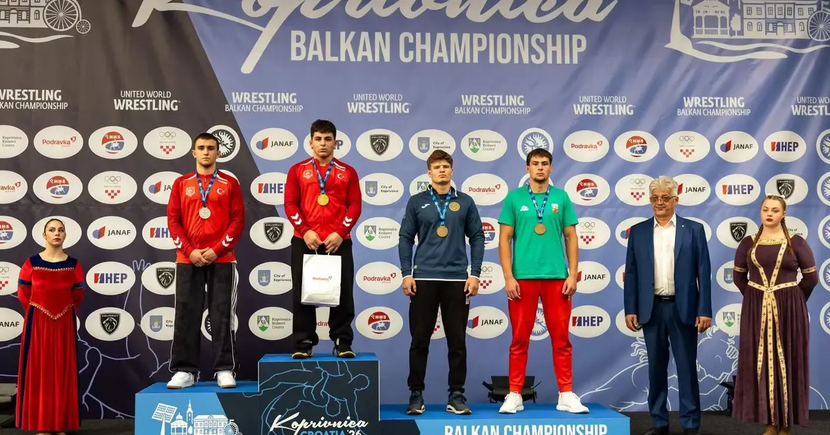 Bursa Yıldırımlı güreşçiler Balkan Şampiyonası’ndan madalyalarla döndü