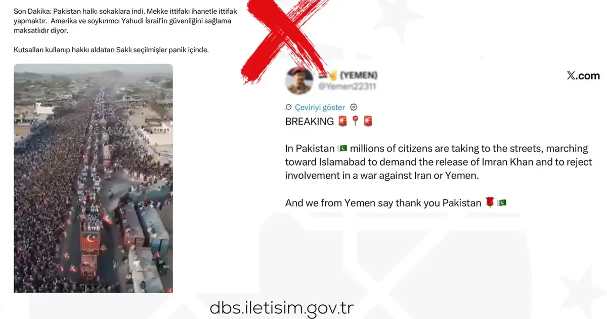 DMM: Pakistan’daki görüntüler “Mekke Anlaşması” protestosu değil