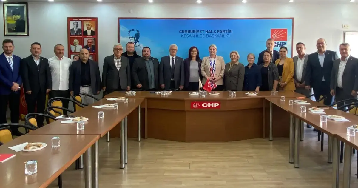 CHP Edirne'den Keşan İlçe Başkanlığı'na ziyaret