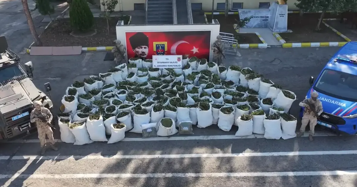 Diyarbakır’da 2 ton 200 kilo esrar ele geçirildi