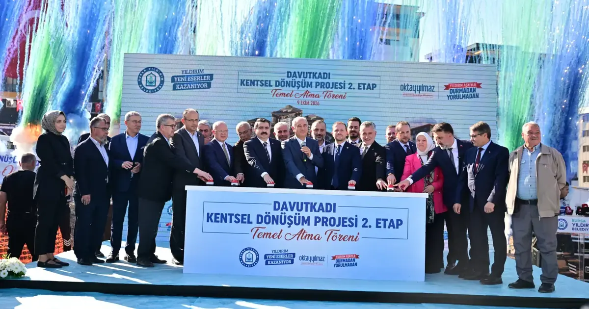 Yıldırım Davutkadı 'kentsel dönüşüm'de 2. etaba temel... İlk etapta teslimatlar Kasım'da