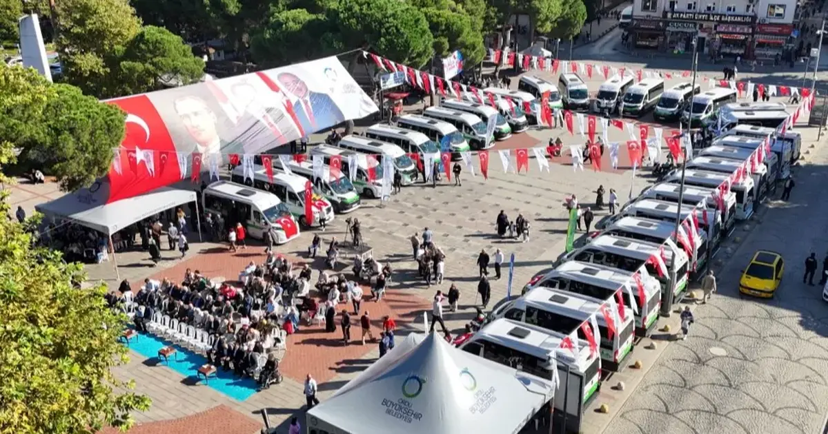 Ünye’de toplu taşıma sistemi başladı