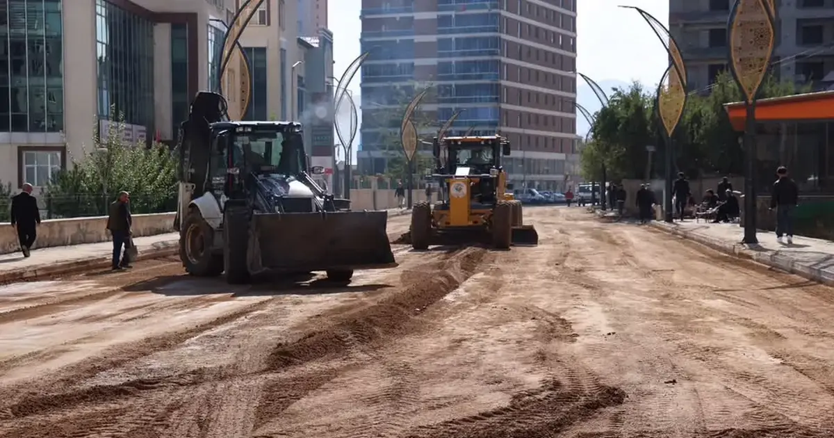 Muş’ta SSK Caddesi’nde sona doğru