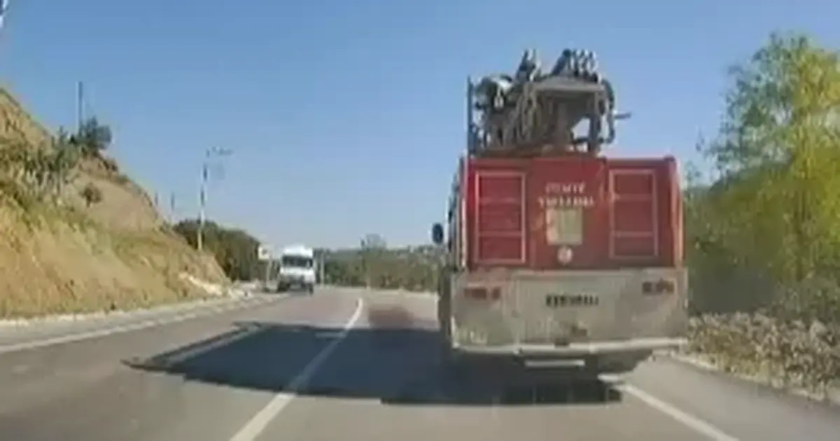 Yığılca’da itfaiye aracının yola çıkışı tepki çekti