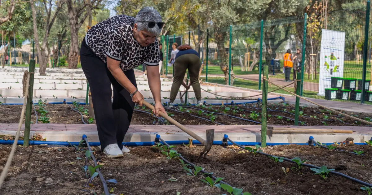 İzmir'de toprakla buluştu, yaşama yeniden tutundu