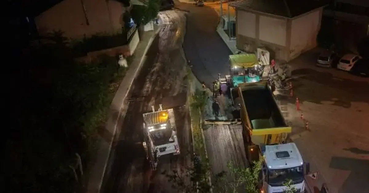 Bursa'da Büyükşehir ekiplerinden ulaşımda gece mesaisi - Gündem Haberleri