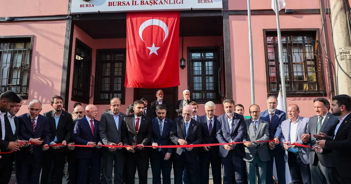 Millî Türk Talebe Birliği Bursa İl Başkanlığı yeni hizmet binası açıldı