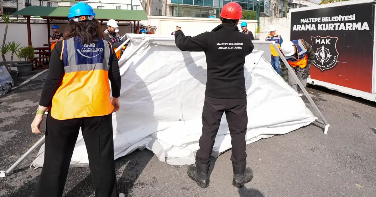 İstanbul Maltepe’de afetlere karşı seferberlik sürüyor
