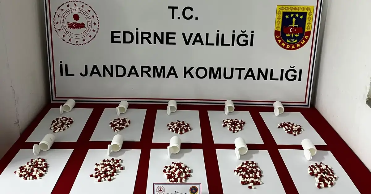 Uzunköprü'de 568 adet sentetik hap ele geçirildi