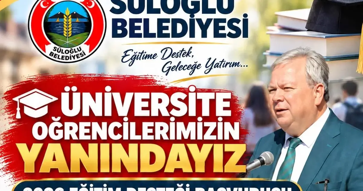Süloğlu Belediyesi’nden üniversite öğrencilerine 15 bin TL eğitim desteği