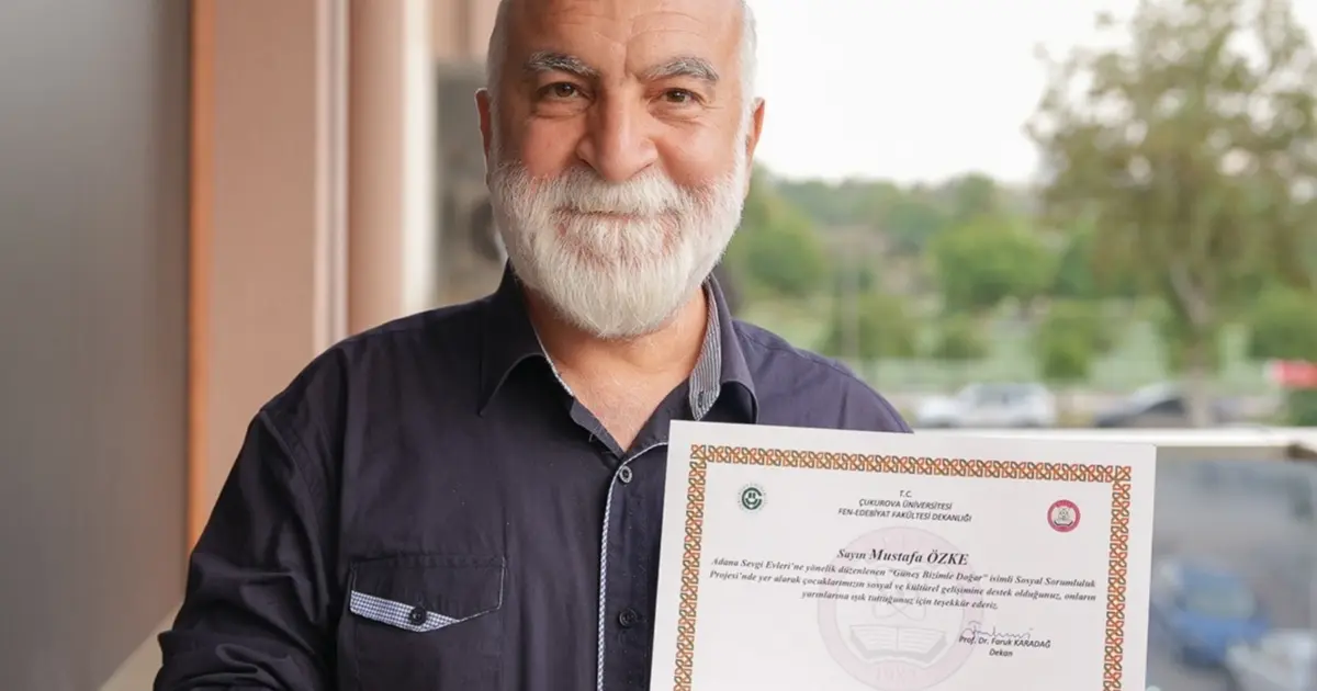 Gazeteci Özke, Adana Sevgi Evleri’ne konuk oldu