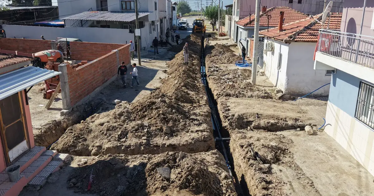 Manisa Yeşilköy’ün 40 yıllık içme suyu altyapısı yenilendi