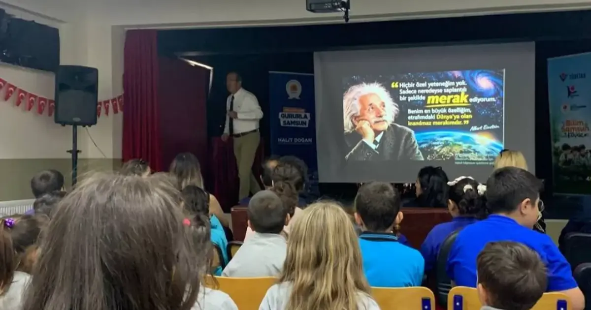 Bilim Samsun köy okullarında öğrencilerle buluştu