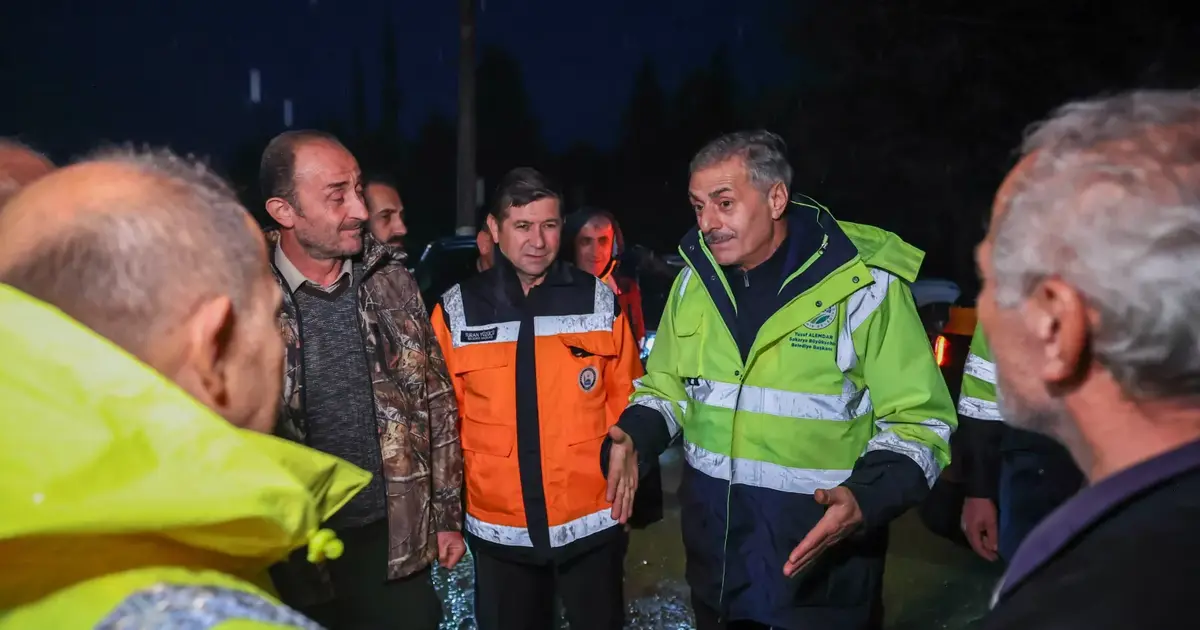 Sakarya'da taşkından etkilenen bölgelere yakın mercek