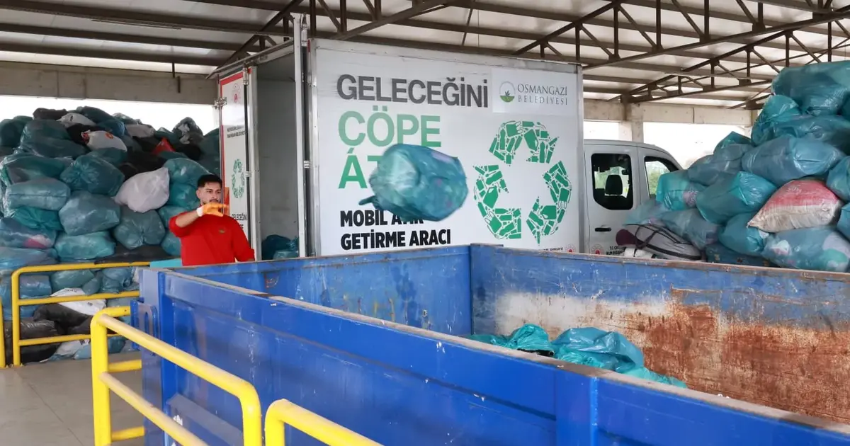 Bursa Osmangazi'de geri dönüşümde 9 ayda büyük başarı