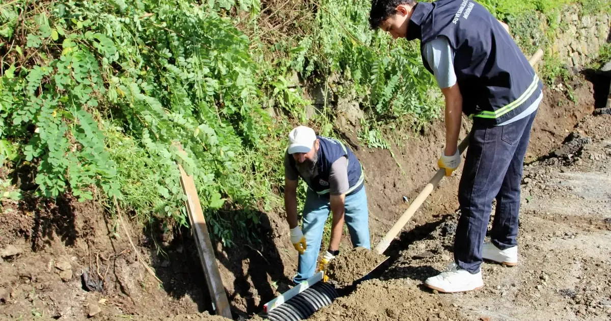 Giresun'da 5 mahalleye 18 kilometrelik kanalizasyon hattı