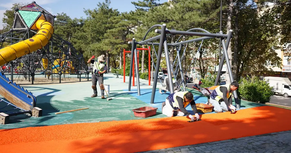 Bursa Yıldırım'da parklar kışa hazırlanıyor