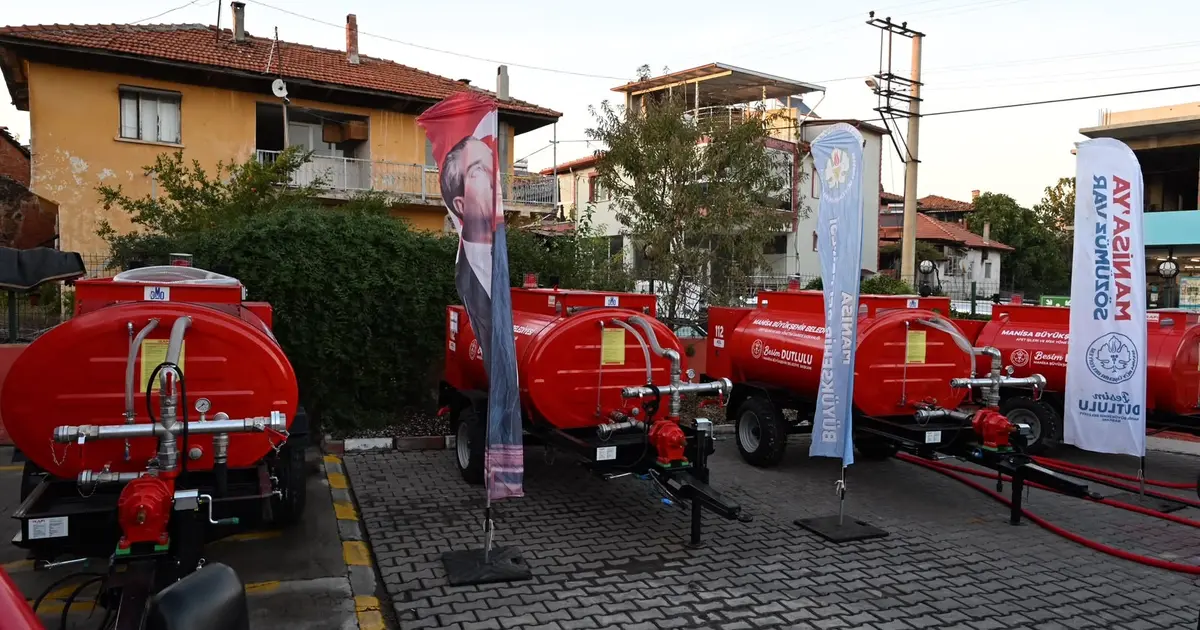 Manisa Büyükşehir’den Kula’ya 4 yeni su tankeri