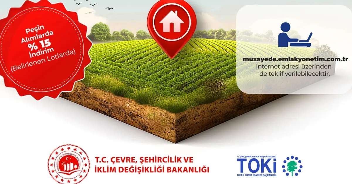 TOKİ’den 61 ilde 725 arsayı satışa çıkardı