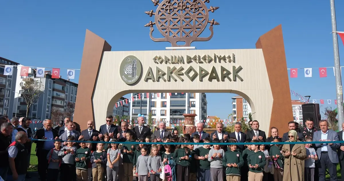 Çorum’un üçüncü tematik parkı 'Arkeopark' açıldı