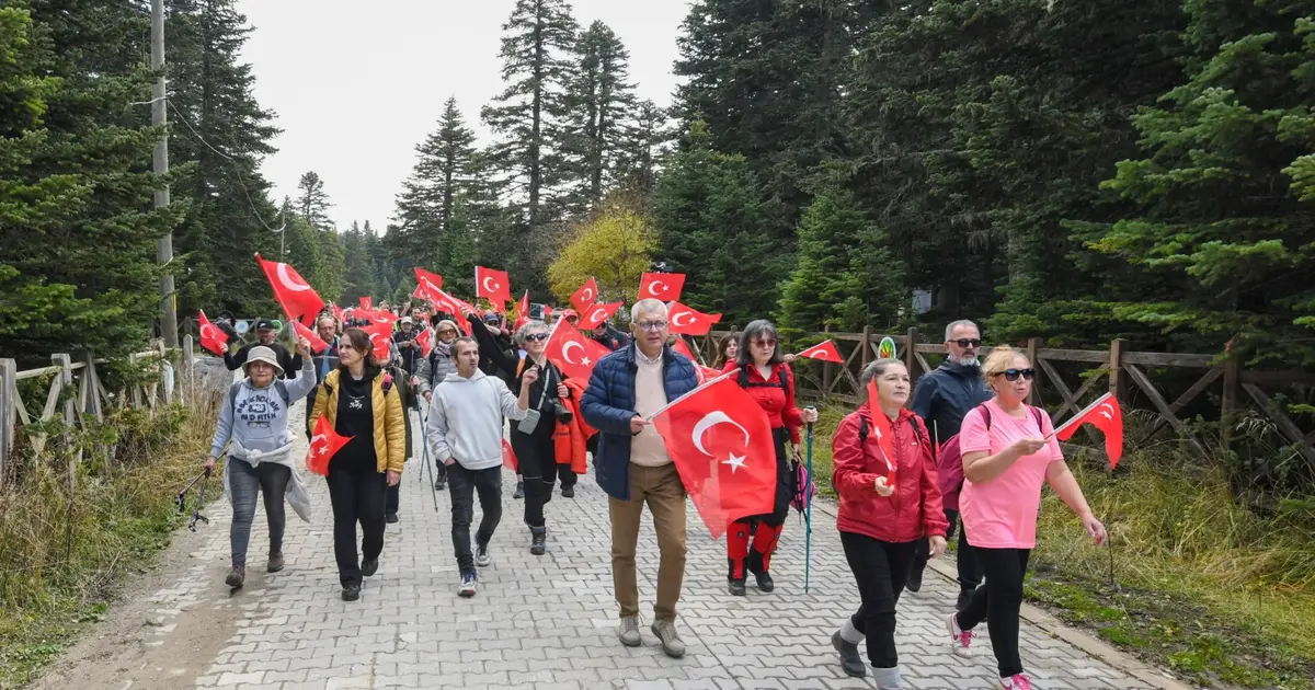 Cumhuriyet coşkusu Uludağ’ın zirvesinde yaşandı