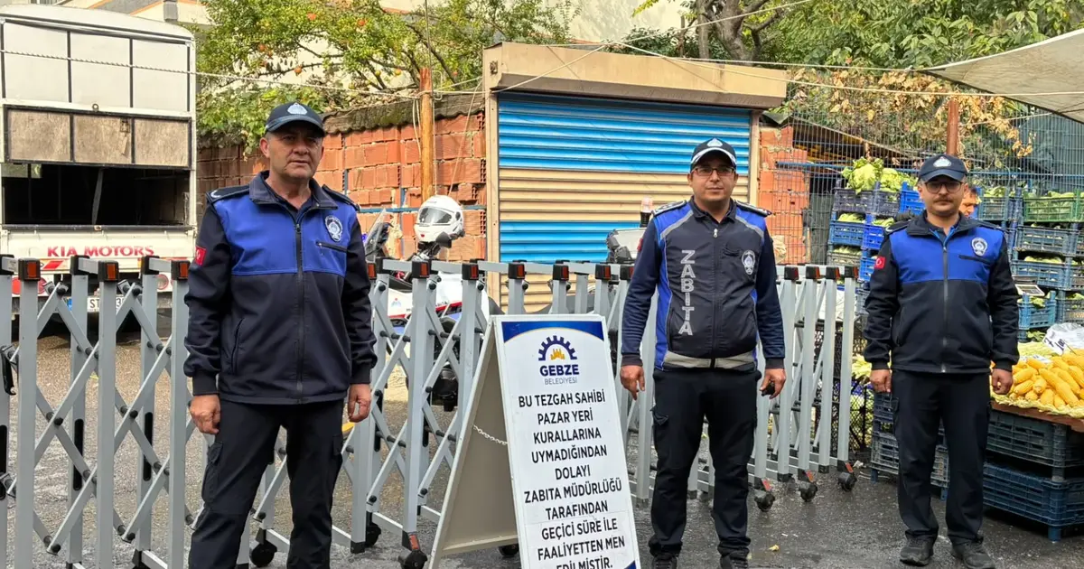 Kocaeli Gebze'de pazar yerlerine sıkı denetim