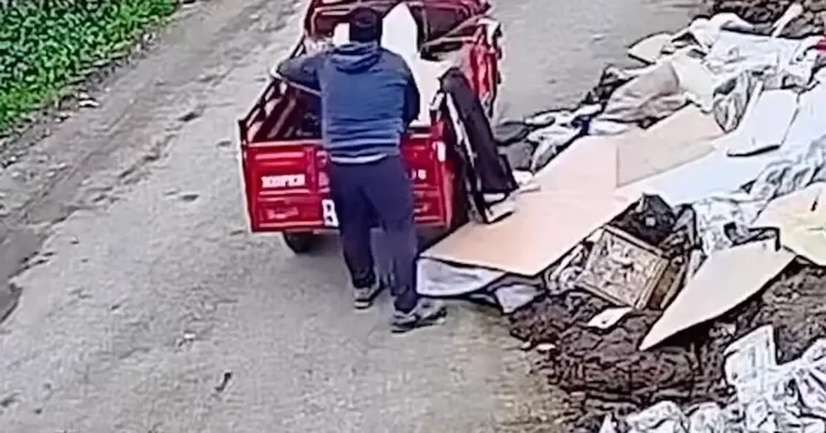 Düzce’de boş araziye atık dökene suçüstü