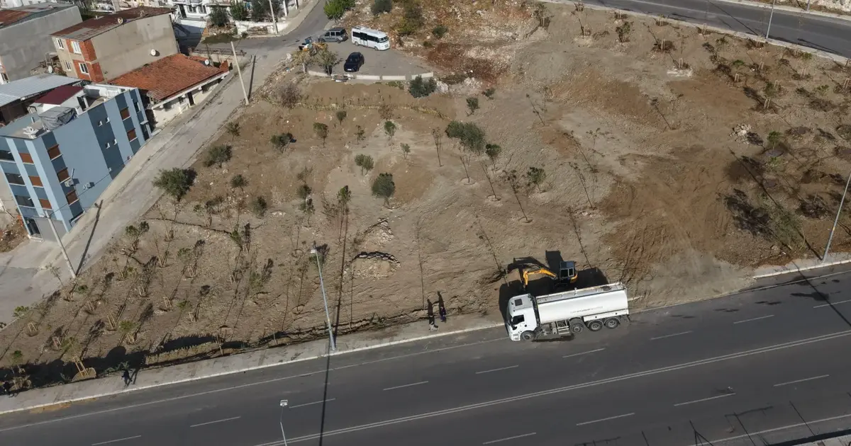 İzmir Buca’da 5 dönümlük alanda yeşil dönüşüm