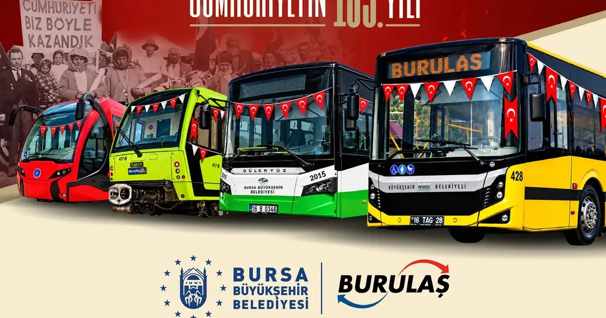 Bursa’da toplu ulaşım 25 saat ücretsiz olacak