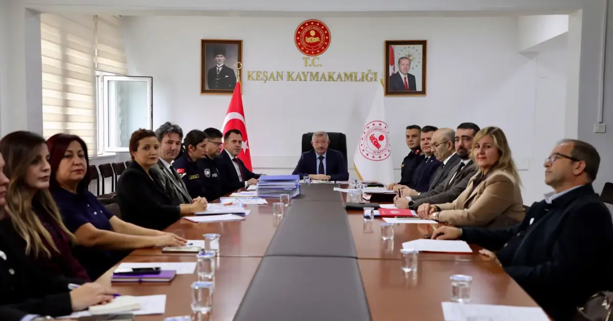 Keşan'da okul güvenliği toplantısı gerçekleştirildi