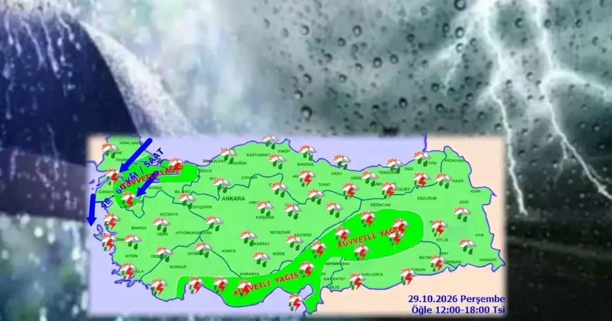 Meteoroloji’den peş peşe uyarılar! Şiddetli yağış ve kuvvetli rüzgar etkili olacak