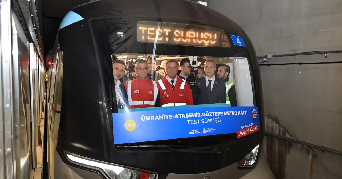 O hatta test sürüşü yapıldı... İstanbul’da metro için geri sayım