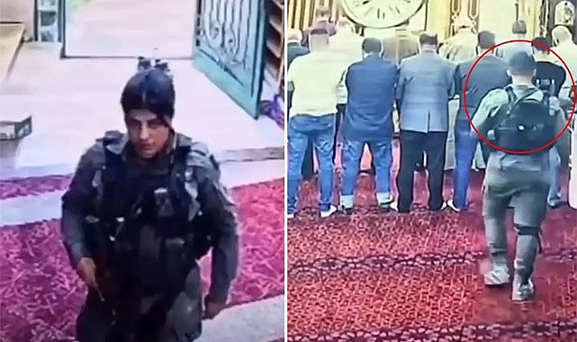 Postallarla Camiye Giren Polis Tepki Çekti